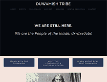 Tablet Screenshot of duwamishtribe.org